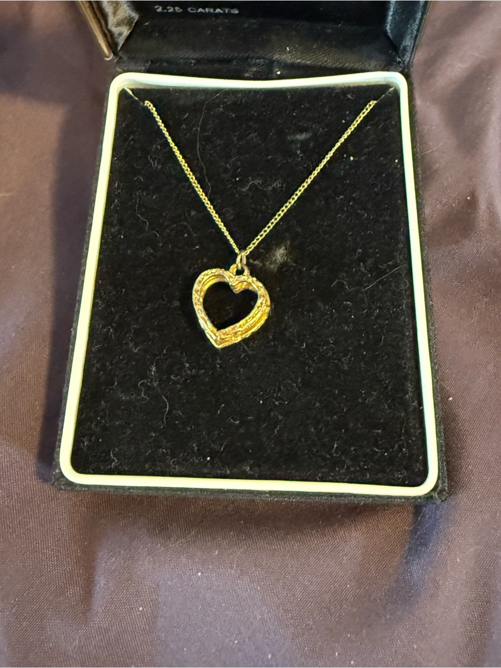 Gold Toned Heart Pendant Necklace - Elegant Women's Costume Jewelry